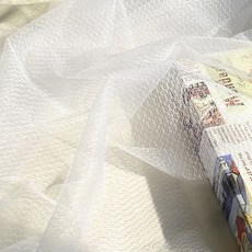 網格針織布料, 01白色