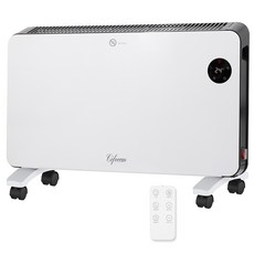 시프이컴 벽결이 스탠드 겸용 리모컨 이동식 컨벡션 히터, NDFL2030R, 혼합색상