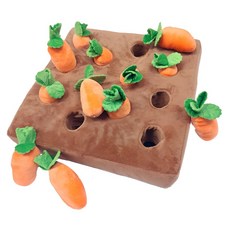 D.S. 狗狗蘿蔔田嗅聞玩具, 1個, 混色