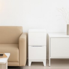 보노하우스 심플리 슬림 서랍장, 화이트, 2단