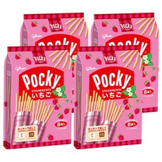 glico 格力高 Pocky 百奇 草莓棒，8袋入, 13.6g, 32包