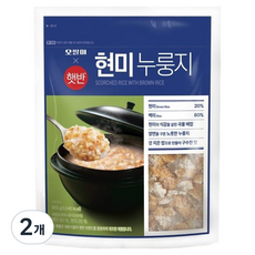 햇반 오쌀미 현미누룽지, 800g, 2개