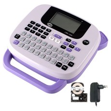 LMK 便攜式標籤印表機 + 12MWK標籤帶 + 專用轉接器套組, LMK-1000(淺紫色), 1套