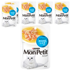 MonPetit 貓倍麗 極品上湯, 鮪魚 + 蟹肉 + 銀魚, 40g, 6包