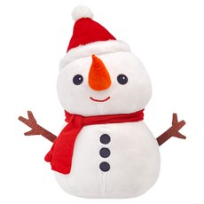 雪人 40cm, 白色 + 紅色, 1個