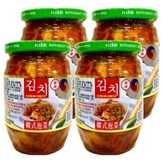 華南食品 韓式泡菜 採用純正韓國辣椒粉與魚露精心製造, 369g, 4罐
