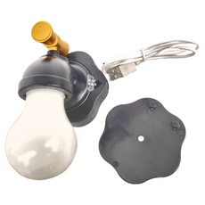 Glolux 復古水龍頭造型LED小夜燈, 三種模式 全亮/關閉/半亮, USB充電, 帶背膠貼, 1個