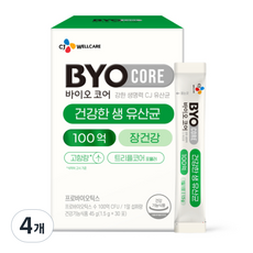 BYO 코어 건강한 생유산균 100억 30개입, 45g, 4개