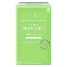 내츄럴코튼 시그니처 팬티라이너, 롱, 28개입, 1개