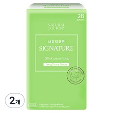 Natural Cotton 經典標準薄型護墊, 長款(5.5*18cm), 28片, 2包