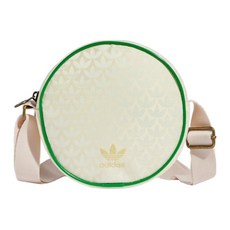 adidas 愛迪達 ROUND BAG 斜背包 IS3008 1.5L, 米色, 1個