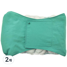 딩동펫 강아지 방수 매너벨트 그린, 초소형, 1개입, 2개