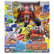 MATTEL 美泰兒 幫幫龍重工先鋒5合體, 1盒