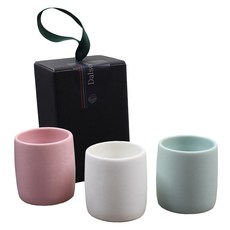 Dalsogum 陶瓷迷你酒杯 一口杯 3件組, 霧面粉彩, 1套