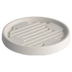 DAISYAHN 防潮濕附輪圓形花盆底盤, 1個, 象牙白