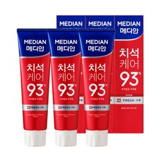 메디안 치석케어 구취 치약, 120g, 3개