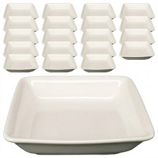 TATUNG 大同磁器 方形味碟 4.25吋, 白色, 20個