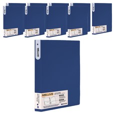 Melive O型環活頁夾 3孔, 海軍藍, 10個