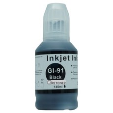 캐논 GI-91BK 호환 무한 리필 잉크, 검정, 1개