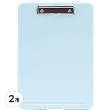 Bright Lab A4 直式板夾文件盒, 藍色, 2個