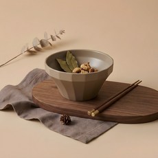 PAULUS Andol俐落線條麵碗, 棕色, 1個