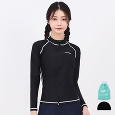 아쿠아티카 여성용 래쉬가드 집업 AQAWJP23004