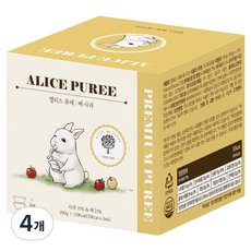앨리스 과일 퓨레 2p, 4개, 200g, 배