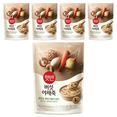 CJ Hetbahn 即食蘑菇蔬菜粥, 420g, 5包