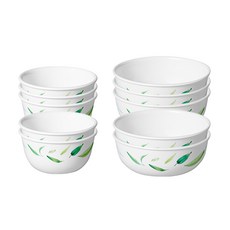 코렐 그린왈츠 공기대접 세트, 혼합색상, 공기(5p) + 대접(5p), 1세트