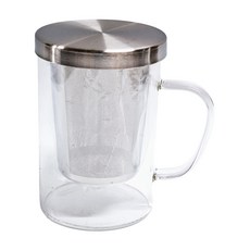 獨享泡茶杯 500ml, 透明色, 1個