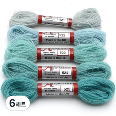 Joy十字繡Apple Tone羊毛紗 5種組, 6組, 521, 522, 523, 524, 525