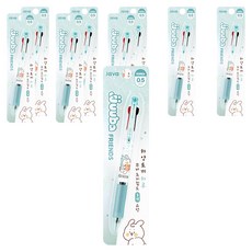 자바펜 쭈바프렌즈 쭈바3볼 초저점도 유성 3색 볼펜 0.5mm, 민트, 9개