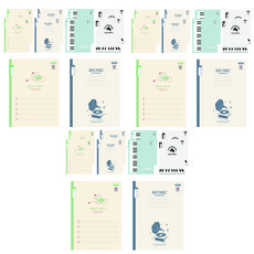 PENPIA 800 3-6音樂小學筆記本, 60個, 隨機出貨