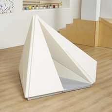 까사베베 매직 놀이방 층간소음 세모 매트, 핑크 + 아이보리 + 그레이