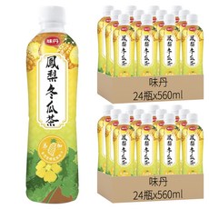 味丹 心茶道 鳳梨冬瓜茶, 48瓶, 560ml