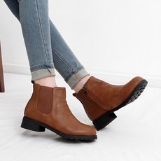 어바웃슈 레다 옆 지퍼 첼시 워커