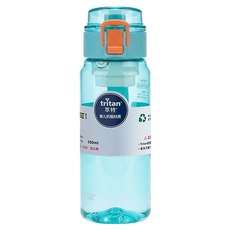 DODGE 道奇 tritan 隨行運動水壺, 1個, 680ml, 青綠色