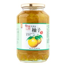 韓味不二 生黃金柚子茶, 1kg, 1入, 1罐