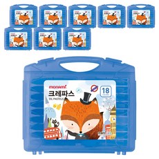 monizoo Monami蠟筆 男, 18色, 9個