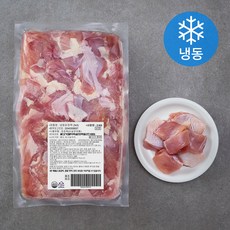 동해식품 브라질산 닭정육 세절 (냉동), 1개, 2kg(3 × 3 cm)