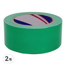 부광테이프 천면 청테이프 48mm x 23m, 청색, 2개