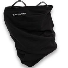 INCONTRO 刷毛圖案冬季高爾夫口罩, 黑色, 1個