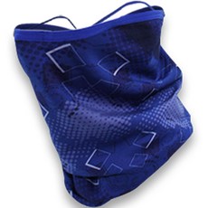 INCONTRO 刷毛圖案冬季高爾夫口罩, 圓點海軍藍, 1個
