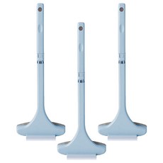 乾濕兩用紗窗除塵萬用刷 TPR軟膠刮條 加寬刷頭, 天空藍, 3個