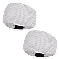 에스앤브로 3-WAY 메쉬 와플 헤드밴드, 화이트, 2개