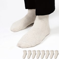 GUNYANGSSICK 男性用不緊繃舒適無壓力襪 8雙組