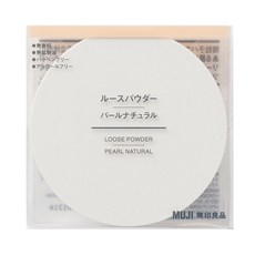MUJI 無印良品 蜜粉 大, 珠光自然色, 18g, 1個