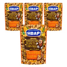 HBAF 烤玉米味花生與玉米粒, 120g, 4包