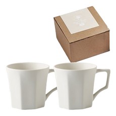 시라쿠스 네이처 머그 280ml, 네이처화이트, 2개