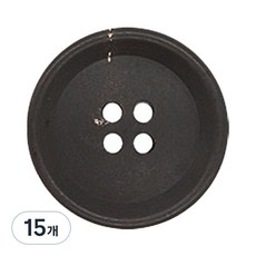 Button King 東大門鈕扣王 大衣 西裝 牛角扣02 H05 20mm, 霧面黑, 15個